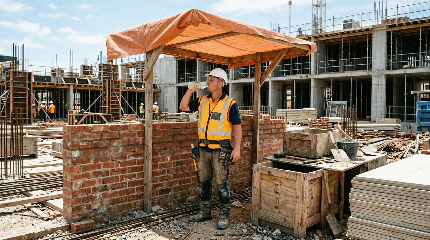 Canicule sur un chantier : quelles obligations pour l'employeur BTP ?